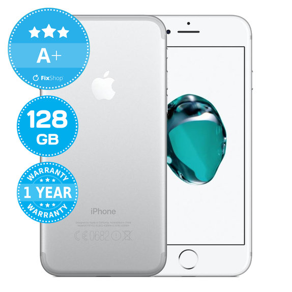 Apple iPhone 7 Silver 128GB A+ Refurbished