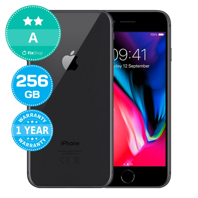 Apple iPhone 8 Space Gray 256GB A Refurbished