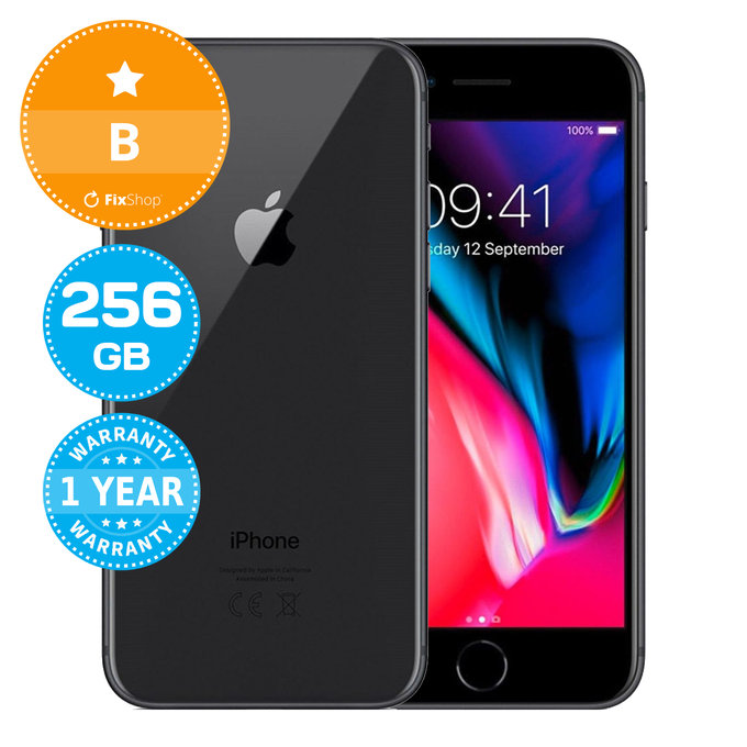 Apple iPhone 8 Space Gray 256GB B Refurbished