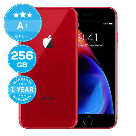 Apple iPhone 8 (PRODUCT)RED 256GB A+ Refurbished