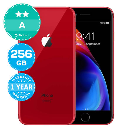 Apple iPhone 8 (PRODUCT)RED 256GB A Refurbished