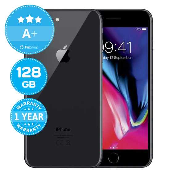 Apple iPhone 8 Plus Space Gray 128GB A+ Refurbished