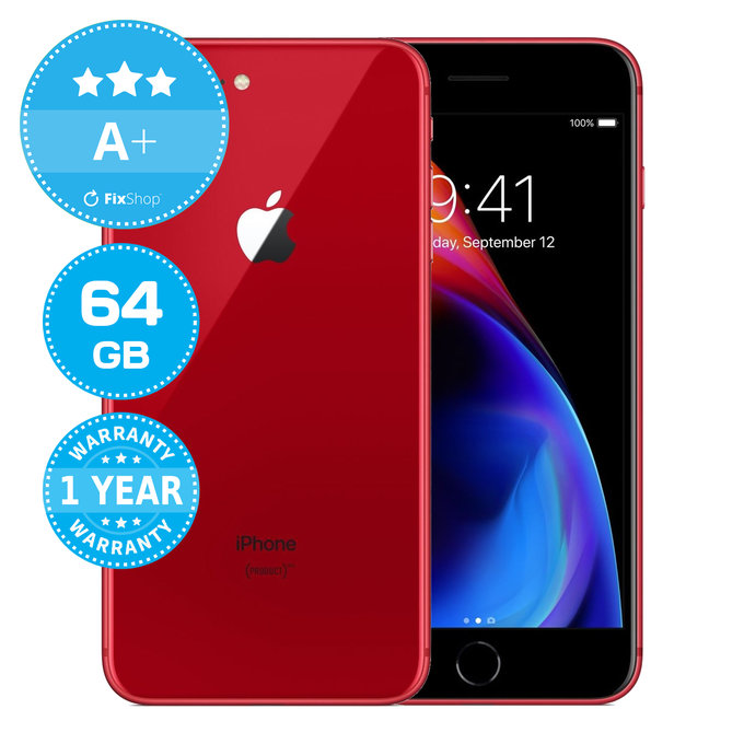 Apple iPhone 8 Plus (PRODUCT)RED 64GB A+ Refurbished