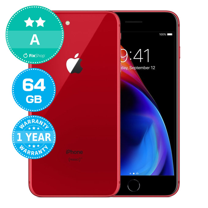 Apple iPhone 8 Plus (PRODUCT)RED 64GB A Refurbished