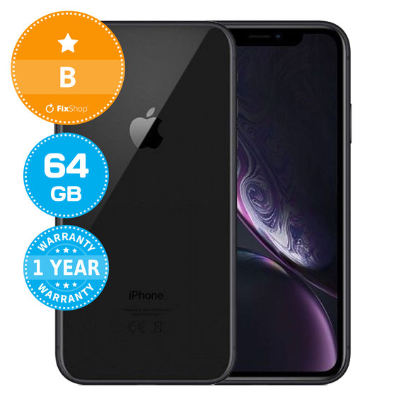 Apple iPhone XR Black 64GB B Refurbished