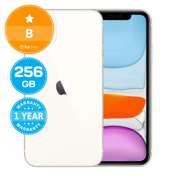 Apple iPhone 11 White 256GB B Refurbished