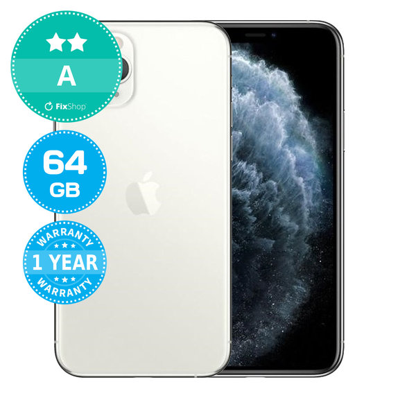 Apple iPhone 11 Pro Silver 64GB A Refurbished