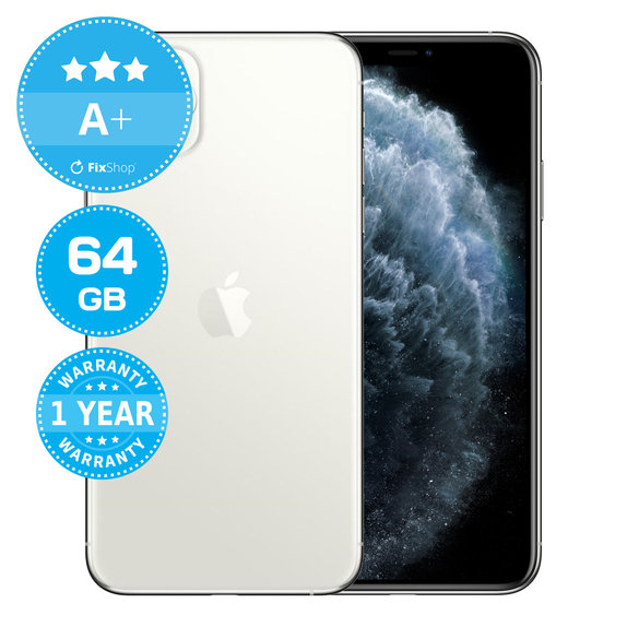 Apple iPhone 11 Pro Max Silver 64GB A+ Refurbished