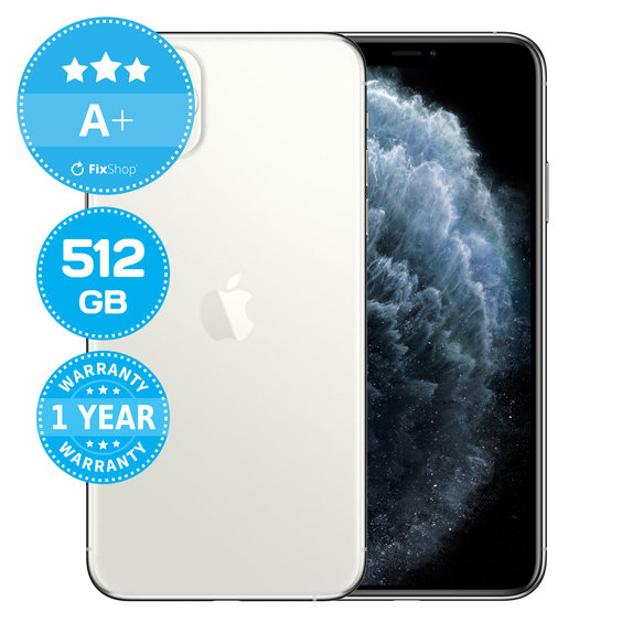 Apple iPhone 11 Pro Max Silver 512GB A+ Refurbished