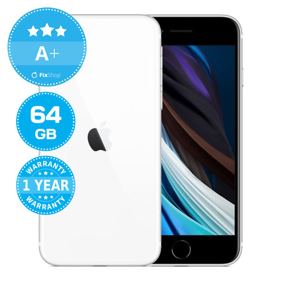 Apple iPhone SE (2nd Gen 2020) White 64GB A+ Refurbished