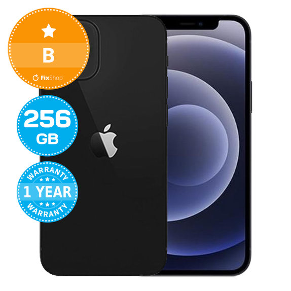 Apple iPhone 12 Mini Black 256GB B Refurbished