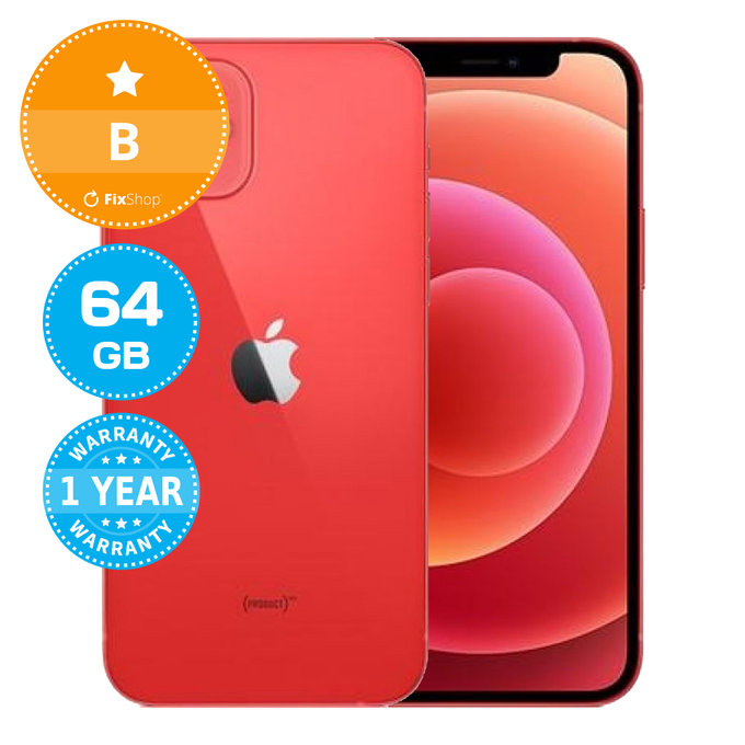 Apple iPhone 12 (PRODUCT)RED 64GB B Refurbished