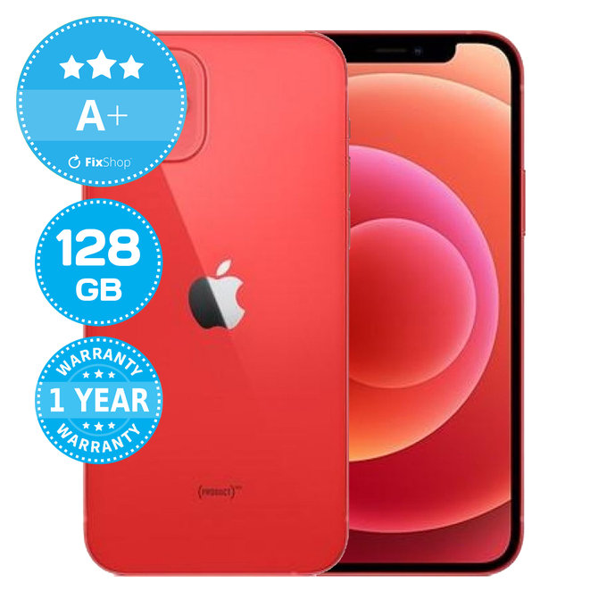 Apple iPhone 12 (PRODUCT)RED 128GB A+ Refurbished