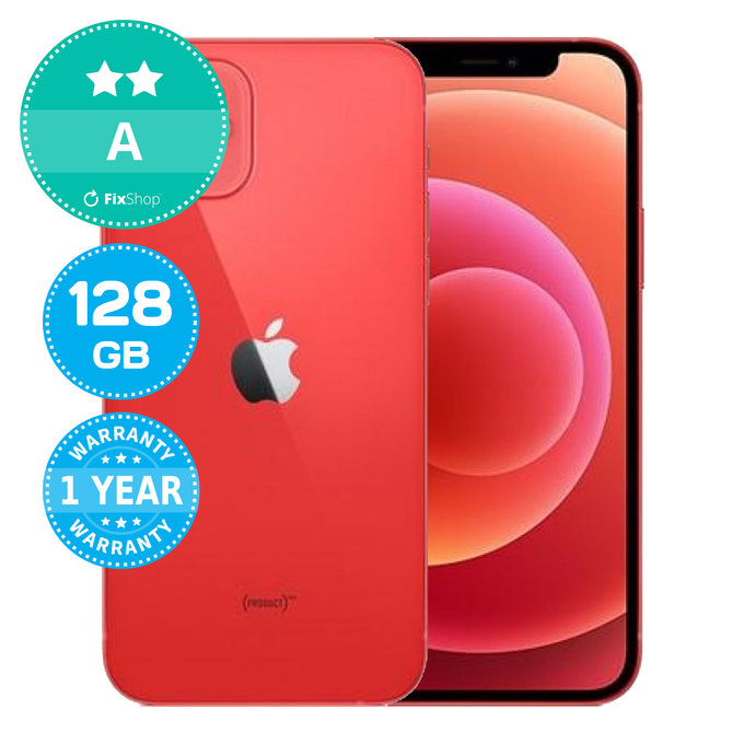 Apple iPhone 12 (PRODUCT)RED 128GB A Refurbished
