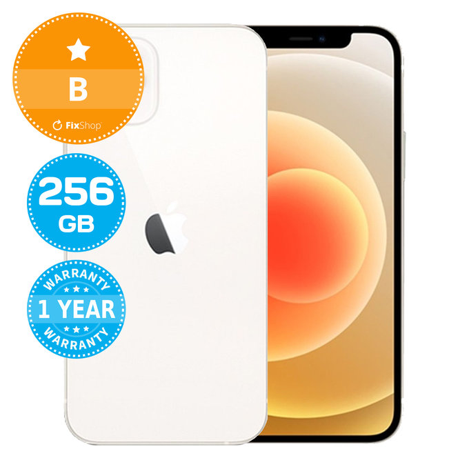 Apple iPhone 12 White 256GB B Refurbished