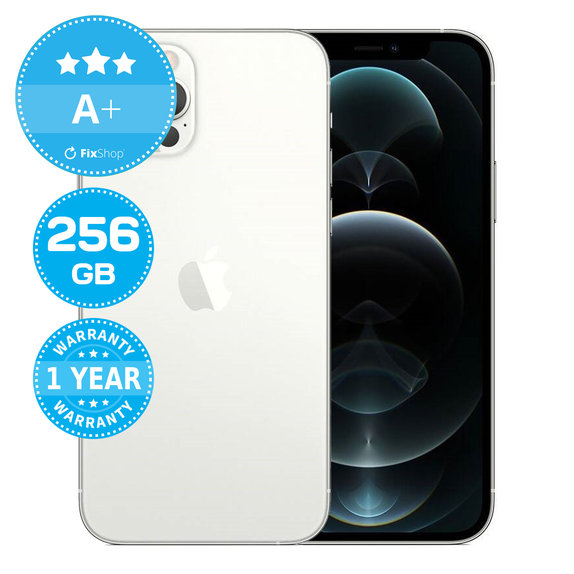 Apple iPhone 12 Pro Silver 256GB A+ Refurbished