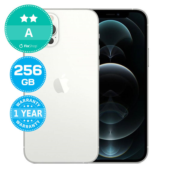Apple iPhone 12 Pro Silver 256GB A Refurbished