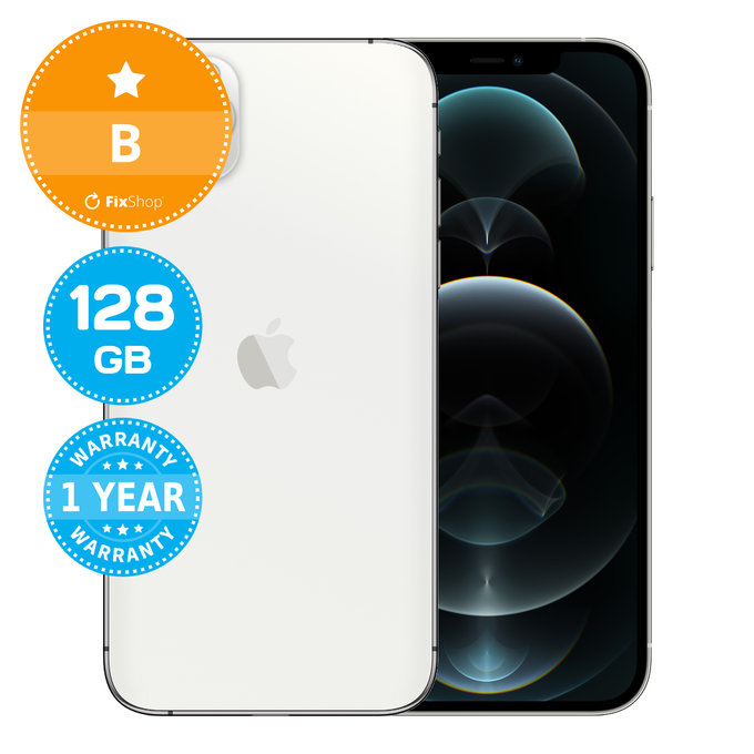 Apple iPhone 12 Pro Max Silver 128GB B Refurbished
