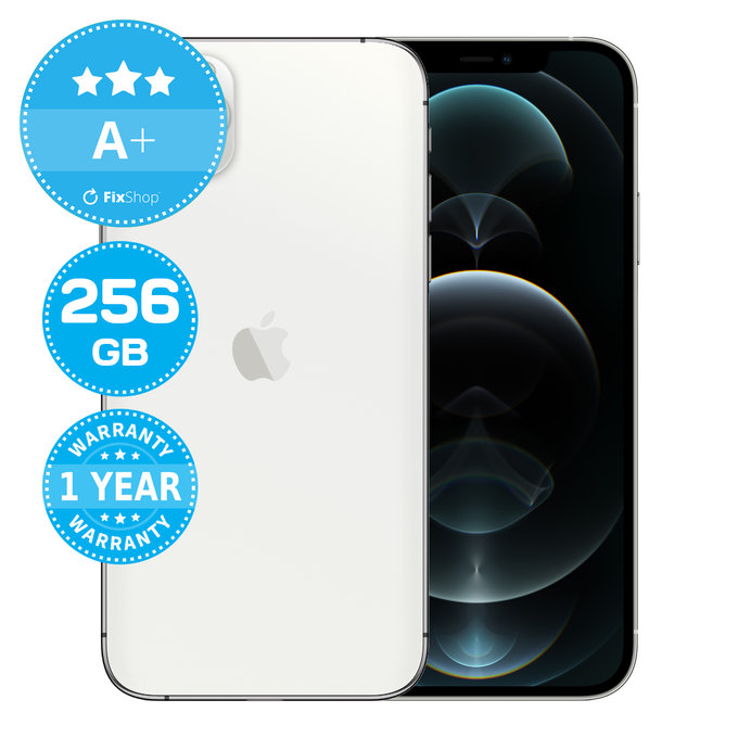 Apple iPhone 12 Pro Max Silver 256GB A+ Refurbished