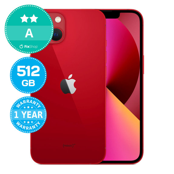 Apple iPhone 13 (PRODUCT)RED 512GB A Refurbished
