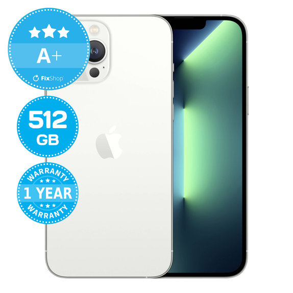 Apple iPhone 13 Pro Max Silver 512GB A+ Refurbished