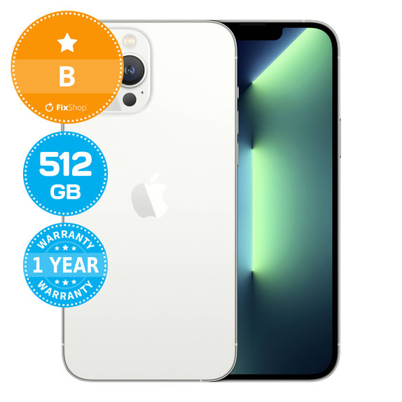 Apple iPhone 13 Pro Max Silver 512GB B Refurbished