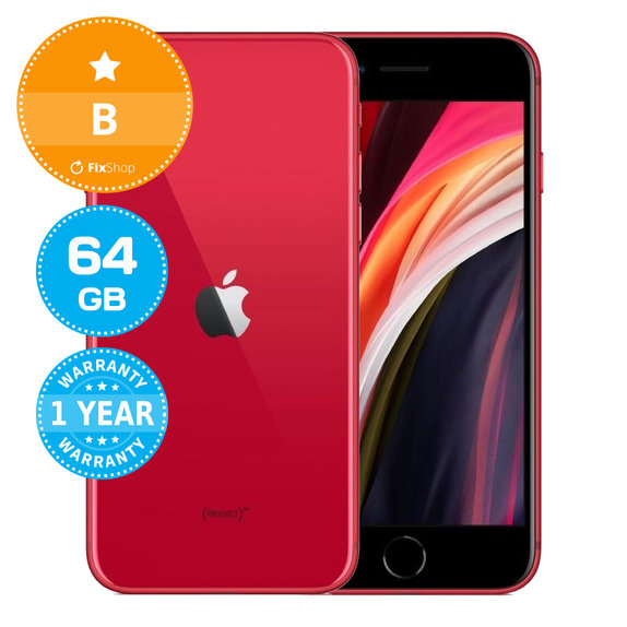 Apple iPhone SE (3rd Gen 2022) (PRODUCT)RED 64GB B Refurbished