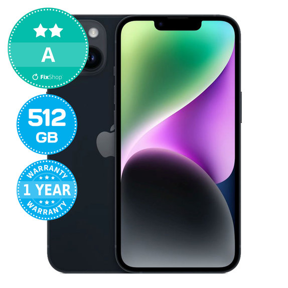 Apple iPhone 14 Midnight 512GB A Refurbished