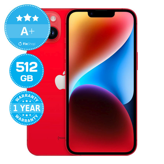 Apple iPhone 14 (PRODUCT)RED 512GB A+ Refurbished