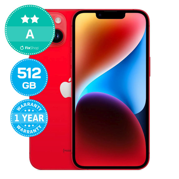 Apple iPhone 14 (PRODUCT)RED 512GB A Refurbished