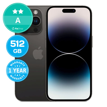 Apple iPhone 14 Pro Space Black 512GB A Refurbished