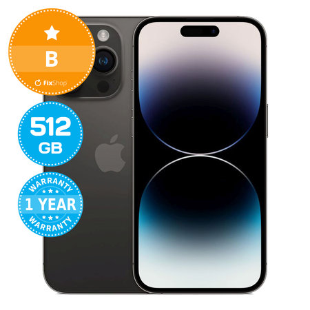 Apple iPhone 14 Pro Space Black 512GB B Refurbished