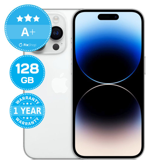 Apple iPhone 14 Pro Silver 128GB A+ Refurbished