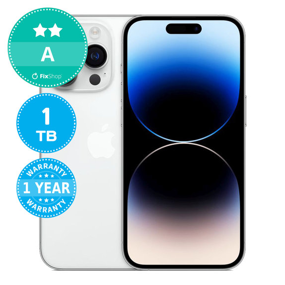 Apple iPhone 14 Pro Silver 1TB A Refurbished