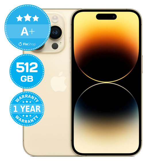Apple iPhone 14 Pro Gold 512GB A+ Refurbished
