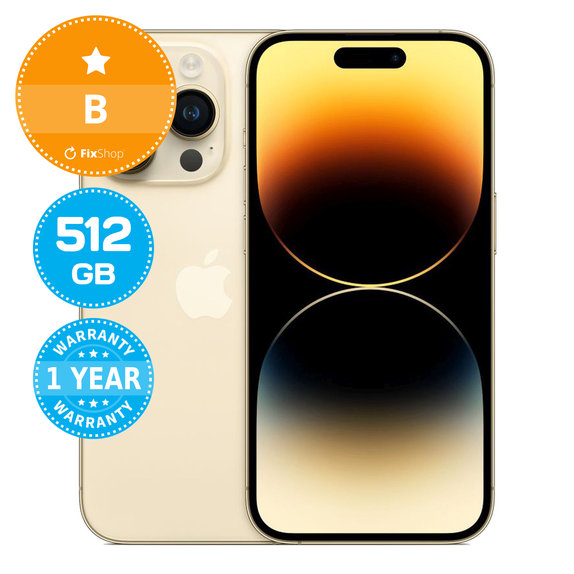 Apple iPhone 14 Pro Gold 512GB B Refurbished
