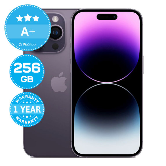 Apple iPhone 14 Pro Deep Purple 256GB A+ Refurbished