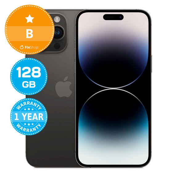 Apple iPhone 14 Pro Max Space Black 128GB B Refurbished