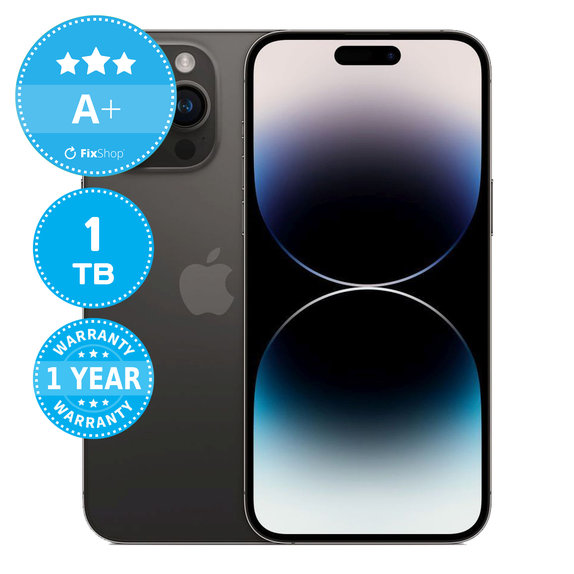 Apple iPhone 14 Pro Max Space Black 1TB A+ Refurbished