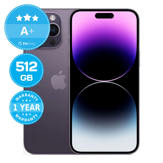 Apple iPhone 14 Pro Max Deep Purple 512GB A+ Refurbished