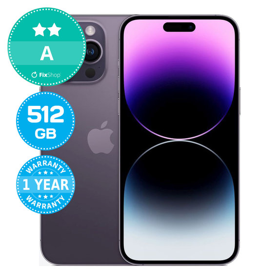 Apple iPhone 14 Pro Max Deep Purple 512GB A Refurbished