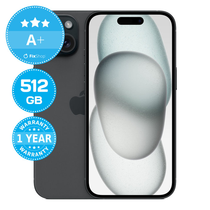 Apple iPhone 15 Black 512GB A+ Refurbished