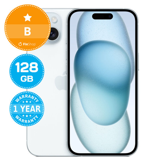 Apple iPhone 15 Blue 128GB B Refurbished