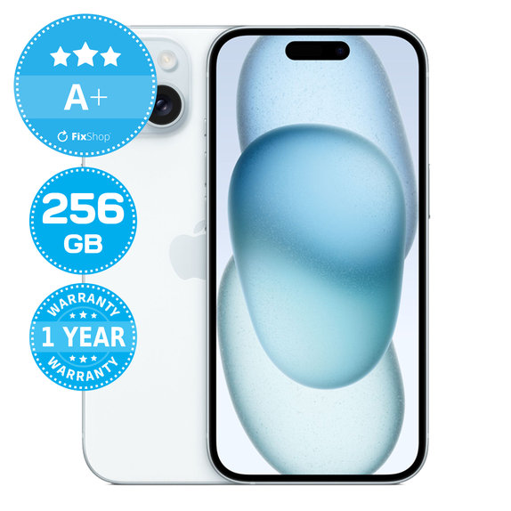 Apple iPhone 15 Blue 256GB A+ Refurbished