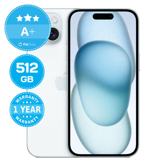 Apple iPhone 15 Blue 512GB A+ Refurbished