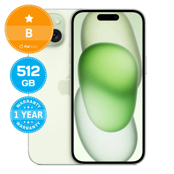 Apple iPhone 15 Green 512GB B Refurbished