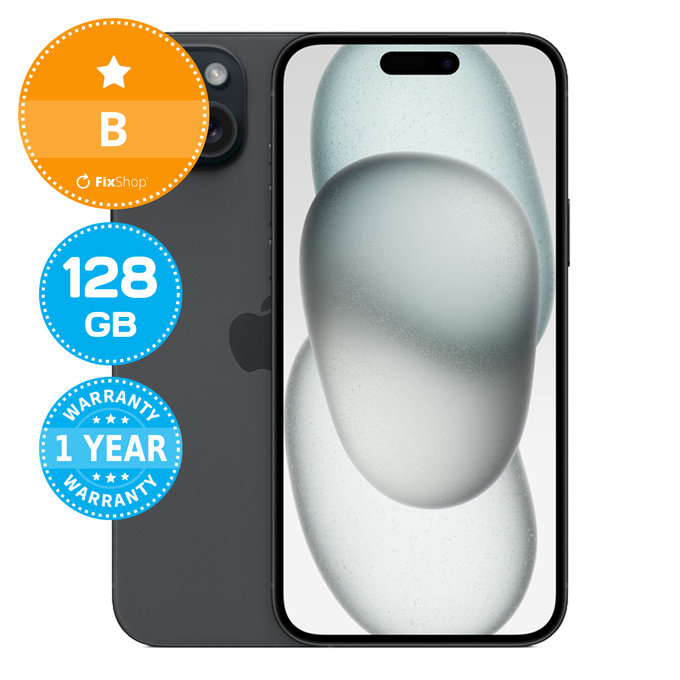 Apple iPhone 15 Plus Black 128GB B Refurbished
