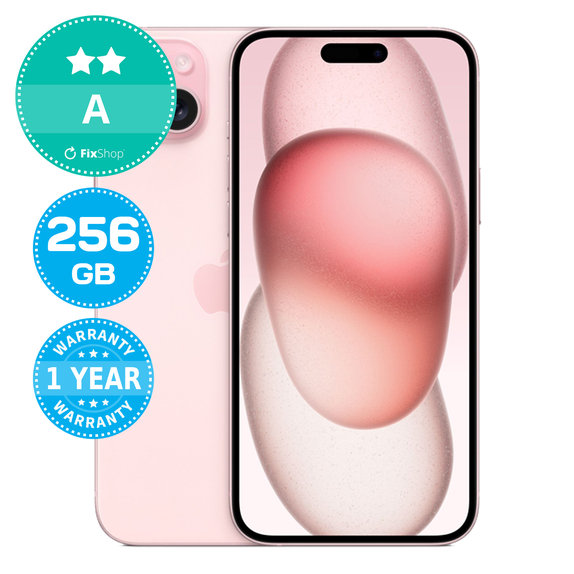 Apple iPhone 15 Plus Pink 256GB A Refurbished