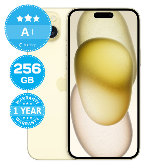 Apple iPhone 15 Plus Yellow 256GB A+ Refurbished