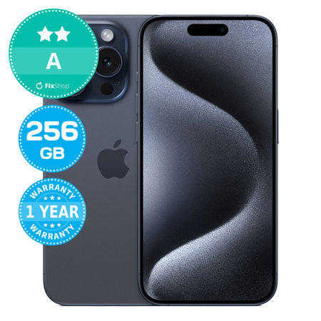 Apple iPhone 15 Pro Blue Titanium 256GB A Refurbished